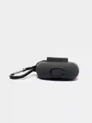 Тёмно-серый чехол Apple Airpods 3 с карабином силиконовый аирподс