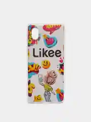 Серый меланж чехол Samsung Galaxy A01 Core, Самсунг Галакси А01 Кор с рисунком