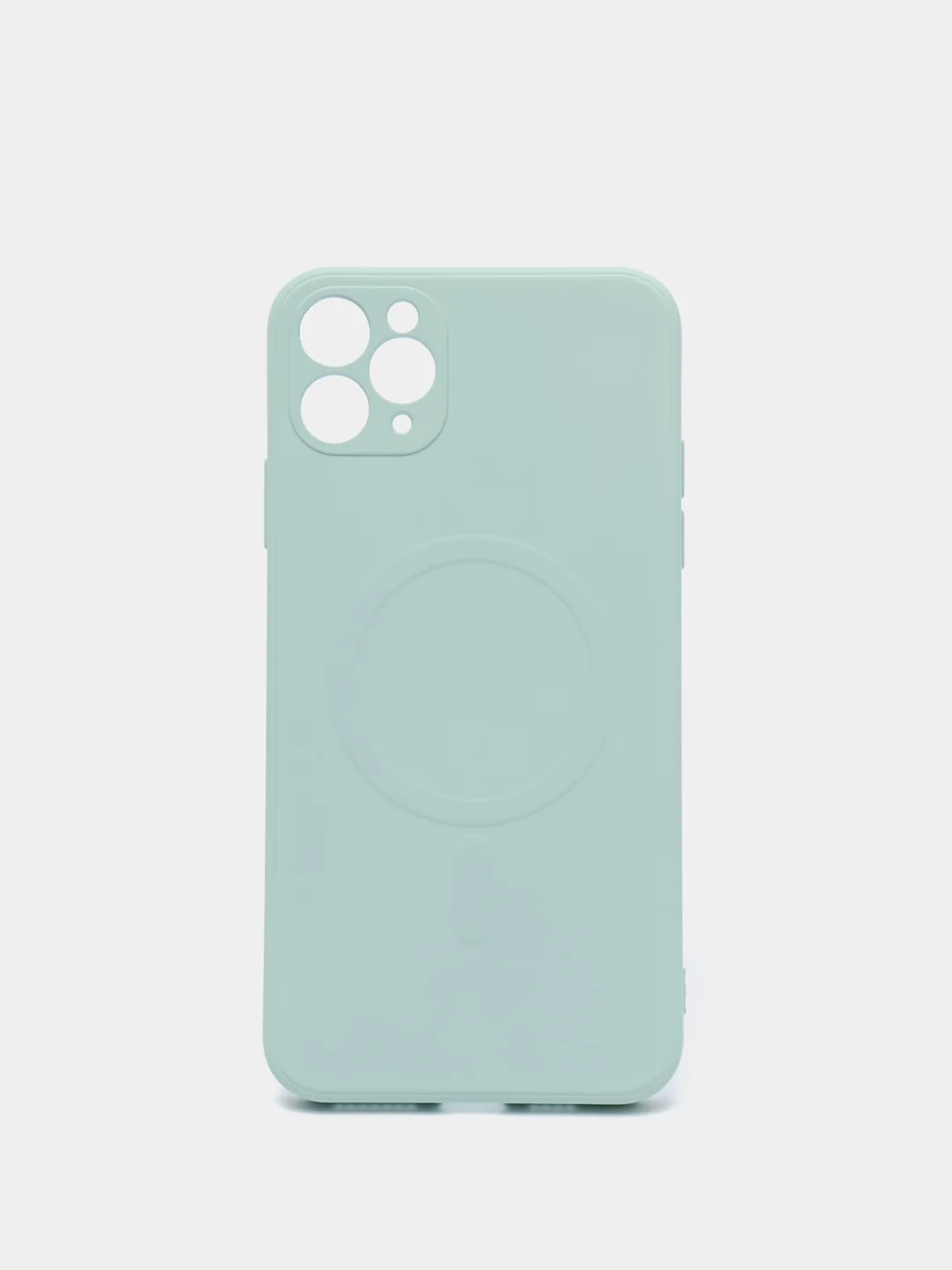 Мятный чехол Soft Touch silicone case с магнитом MagSafe для iPhone 11, 11Pro, 11Pro Max