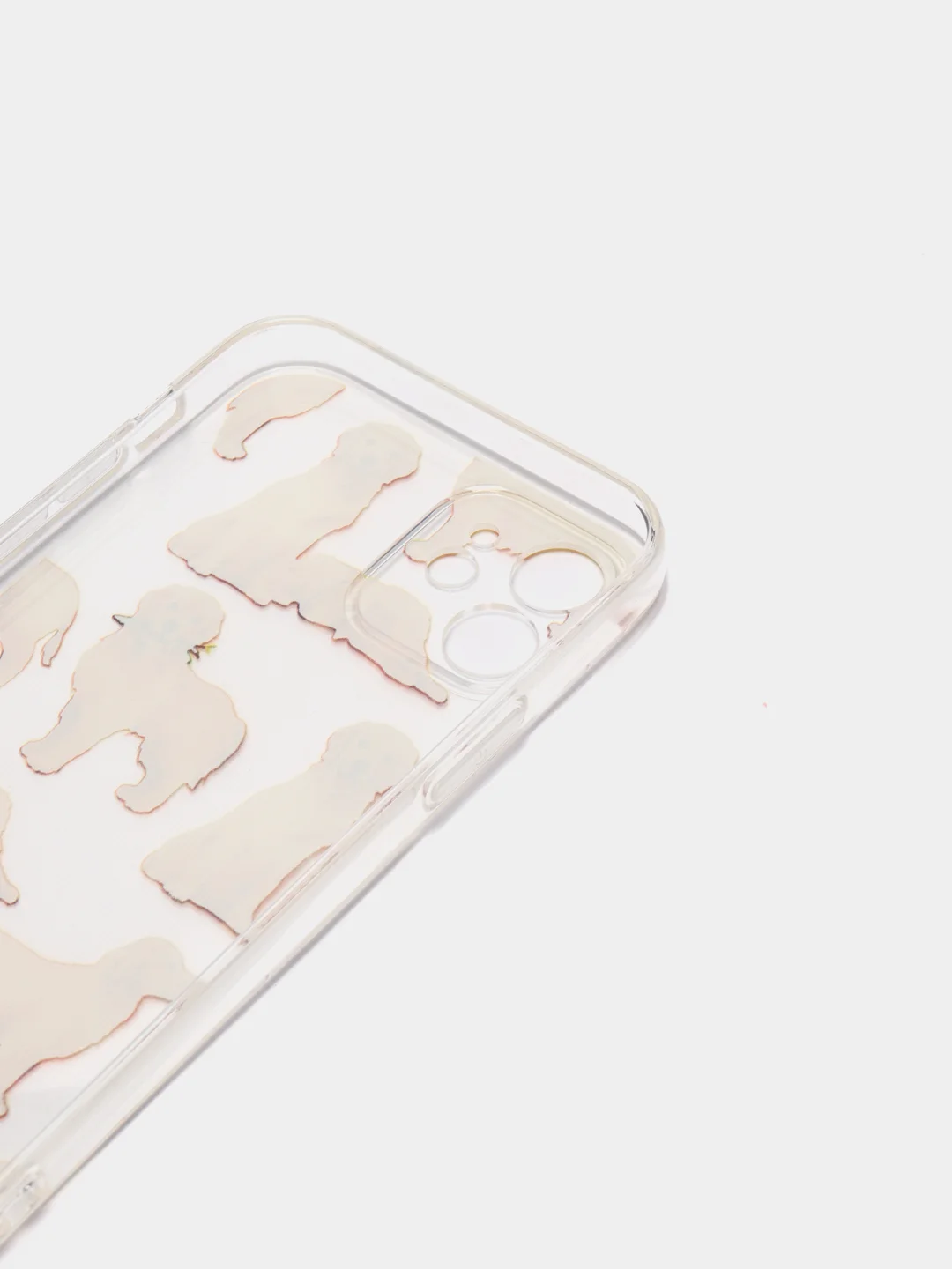 Белый чехол для iPhone 13, 13 Pro, 12, 11, XR, силикон с картинкой / рисунком