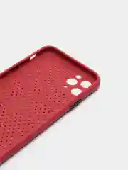Коралловый чехол силиконовый с перфорацией для Айфон  iPhone 11 /11 Pro / 11 Pro Max / 12