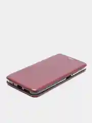 Багровый чехол-книжка Xiaomi Redmi 10 (Сяоми Редми 10)