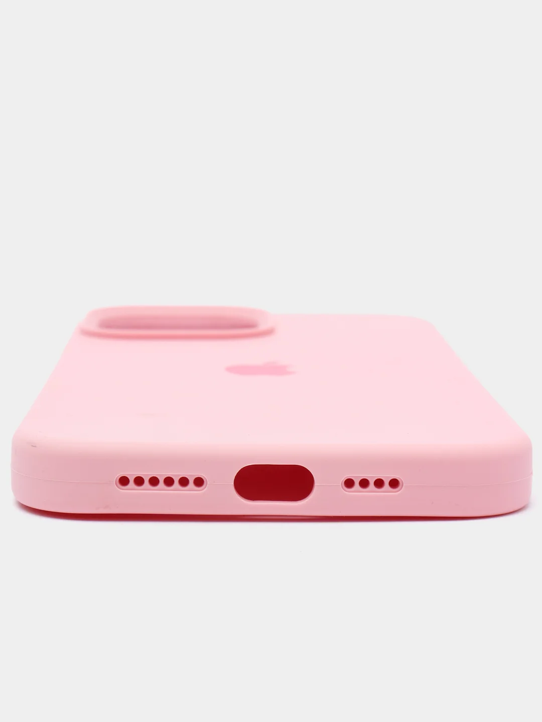 Розовый чехол Silicone Case для iPhone 13 / 14, Pro, Pro Max с закрытым низом