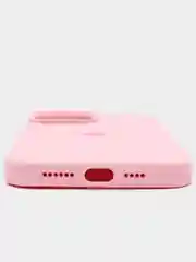 Розовый чехол Silicone Case для iPhone 13 / 14, Pro, Pro Max с закрытым низом