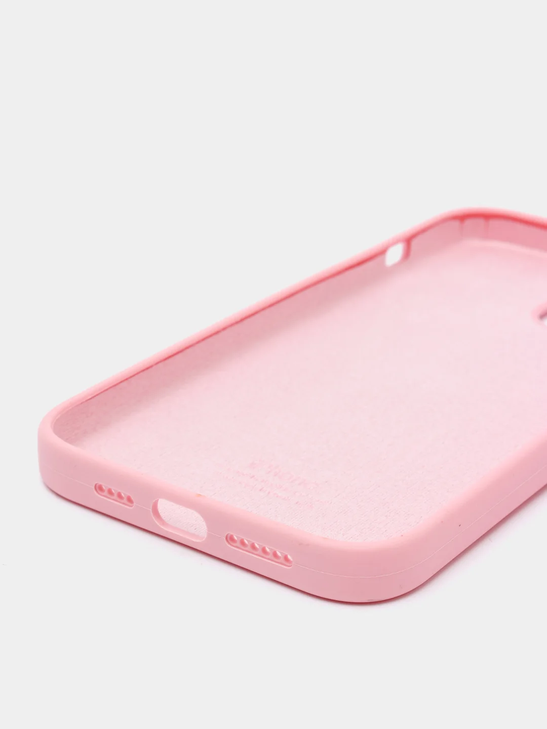 Розовый чехол Silicone Case для iPhone 13 / 14, Pro, Pro Max с закрытым низом