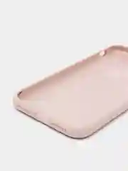 Бежевый чехол на iPhone X, XS, XR, 7, 8, se, 12, 12 Pro, Mini, Max silicone case, закрытый низ, бархат внутри
