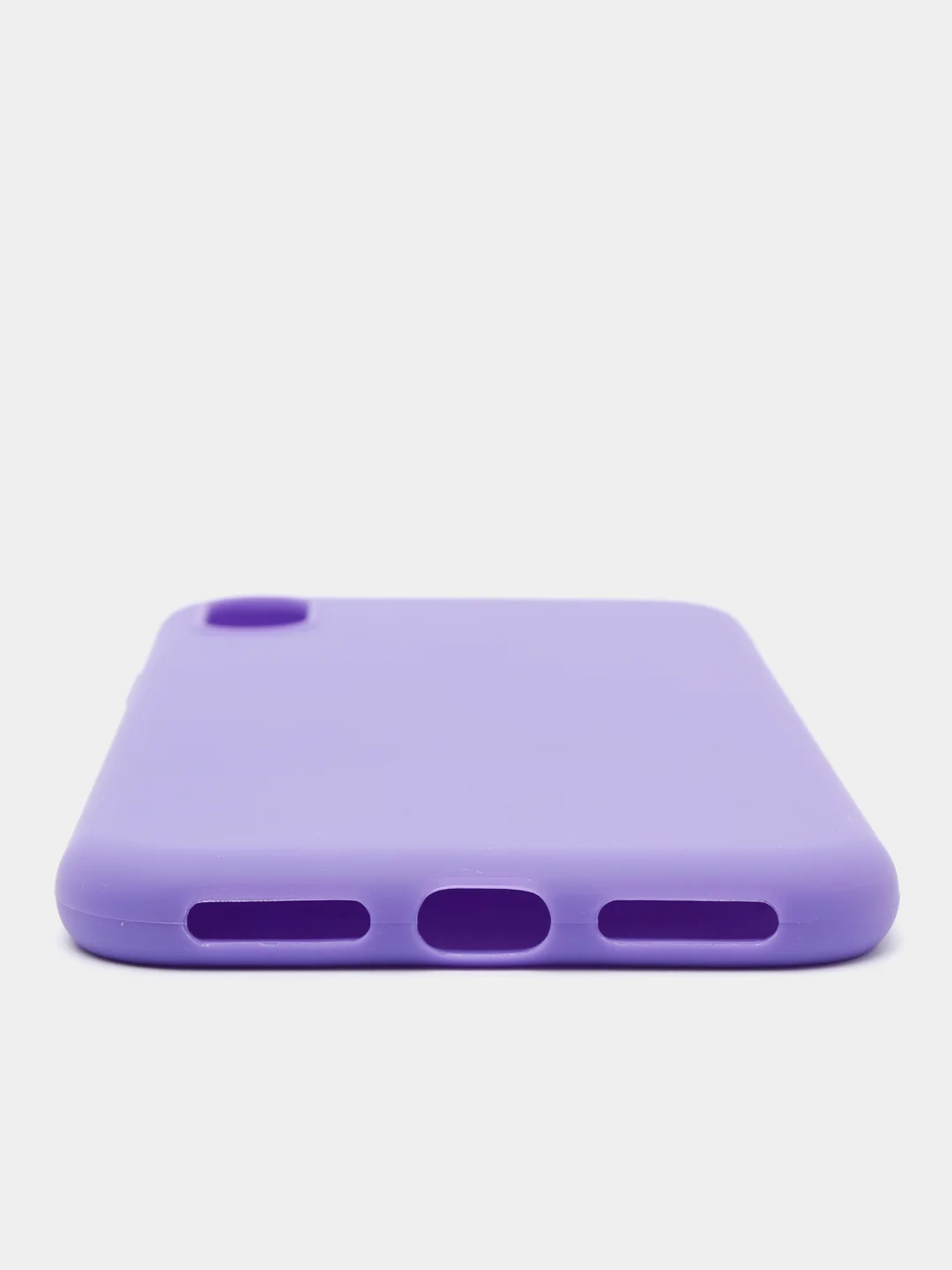 Фиолетовый чехол силиконовый на Айфон (iPhone) 11, 14, 13, 12, XR, XS, X,6s,7, 8, SE, Pro, Max, Plus