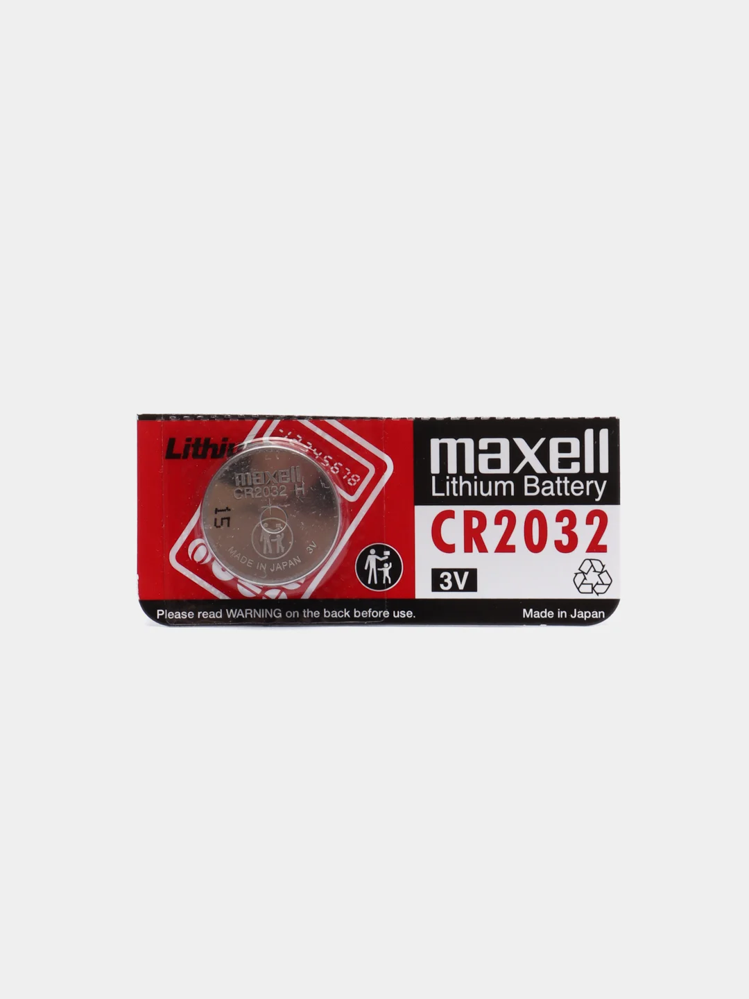 Батарейка Maxell CR2032 литиевая 3V