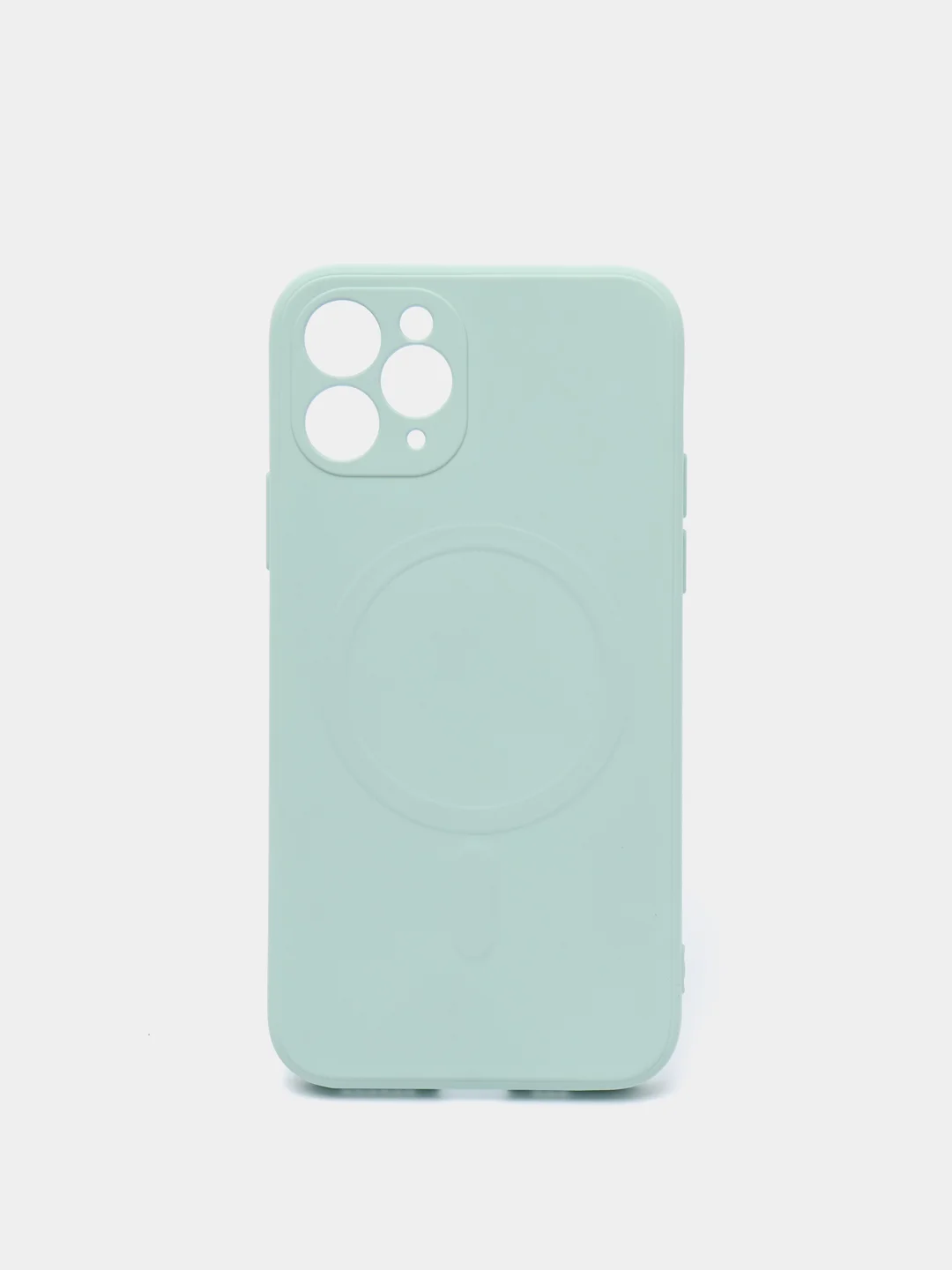Мятный чехол Soft Touch silicone case с магнитом MagSafe для iPhone 11, 11Pro, 11Pro Max
