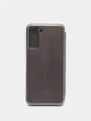 Серебряный чехол-книжка для Samsung Galaxy S21+