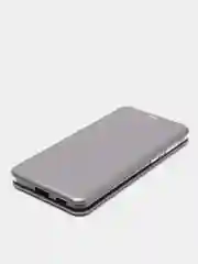 Серебряный чехол-книжка для Samsung Galaxy S21+
