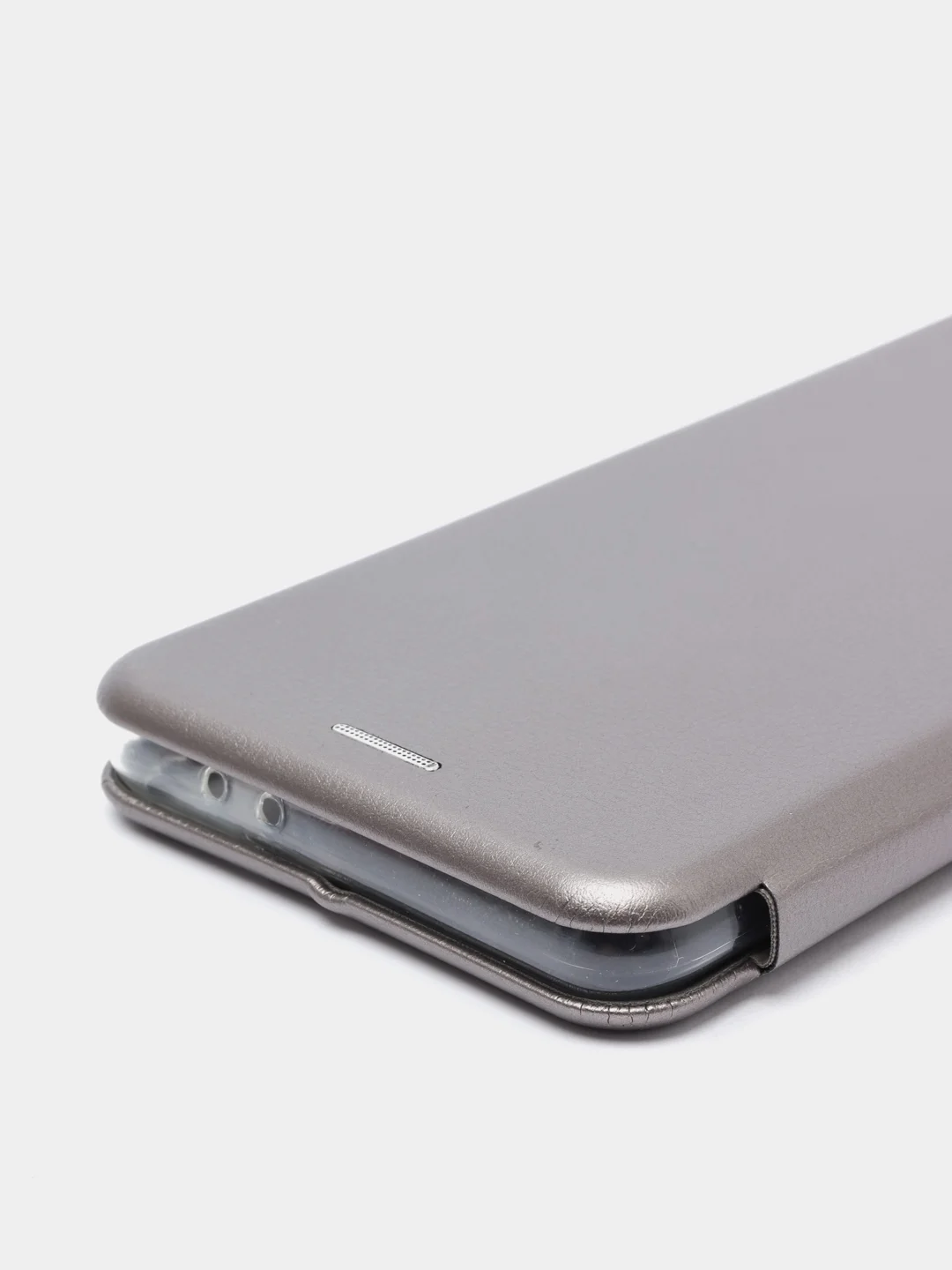 Серебряный чехол-книжка для Samsung Galaxy S21+