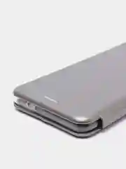 Серебряный чехол-книжка для Samsung Galaxy S21+