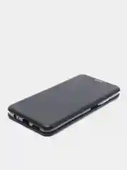 Черный чехол книжка для Xiaomi Redmi Note 10 4G, Redmi Note 10S с фунцией подставки