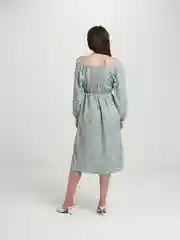Зеленый женское летнее платье
