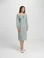 Зеленый женское летнее платье
