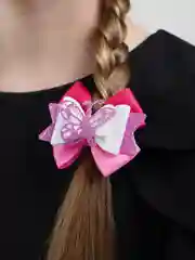Вишнёвый бантики для волос, 2 штуки