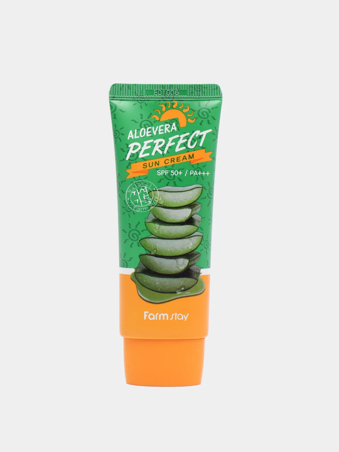 Солнцезащитный крем для лица с алое Farm Stay Aloe vera Perfect Sun Cream SPF 50+