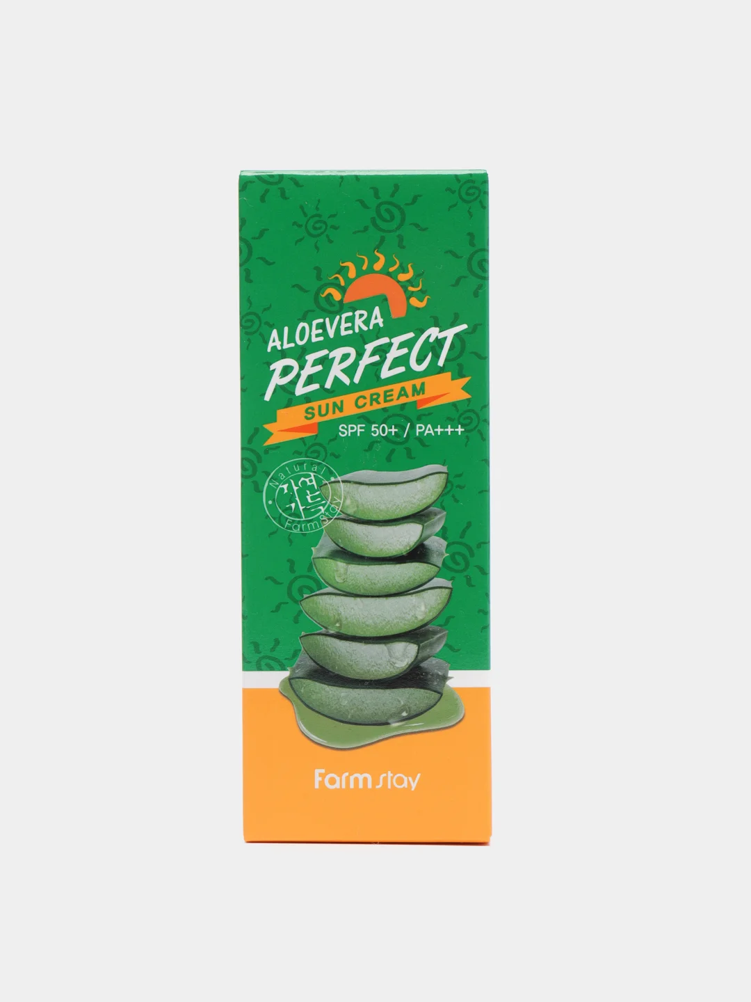 Солнцезащитный крем для лица с алое Farm Stay Aloe vera Perfect Sun Cream SPF 50+