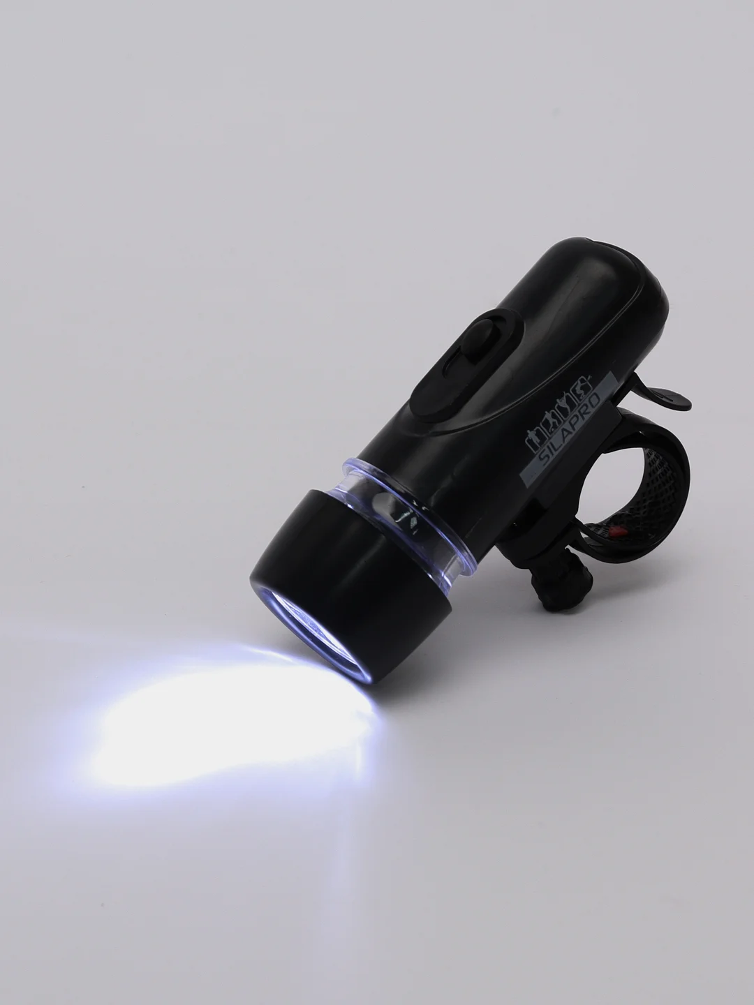 Фонарь велосипедный передний, 2 режима, 5 LED,  4 x ААА