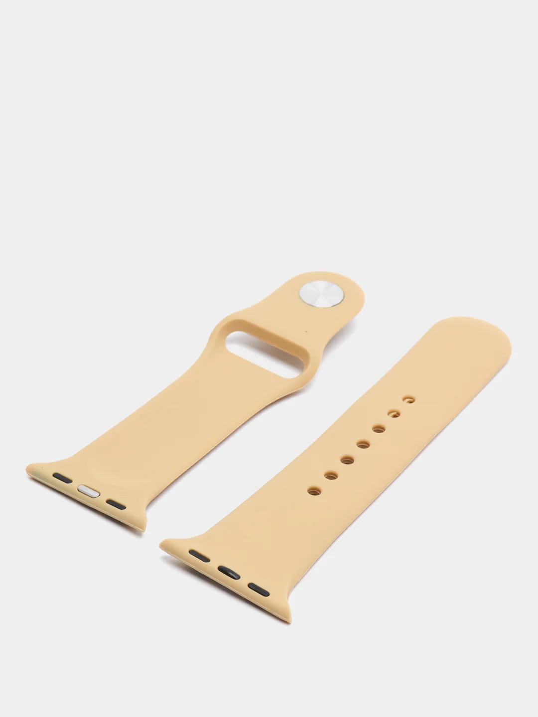 Карамельный силиконовый ремешок для Apple Watch 3, 4, 5, 6, 7, SE на 38/42/40/44