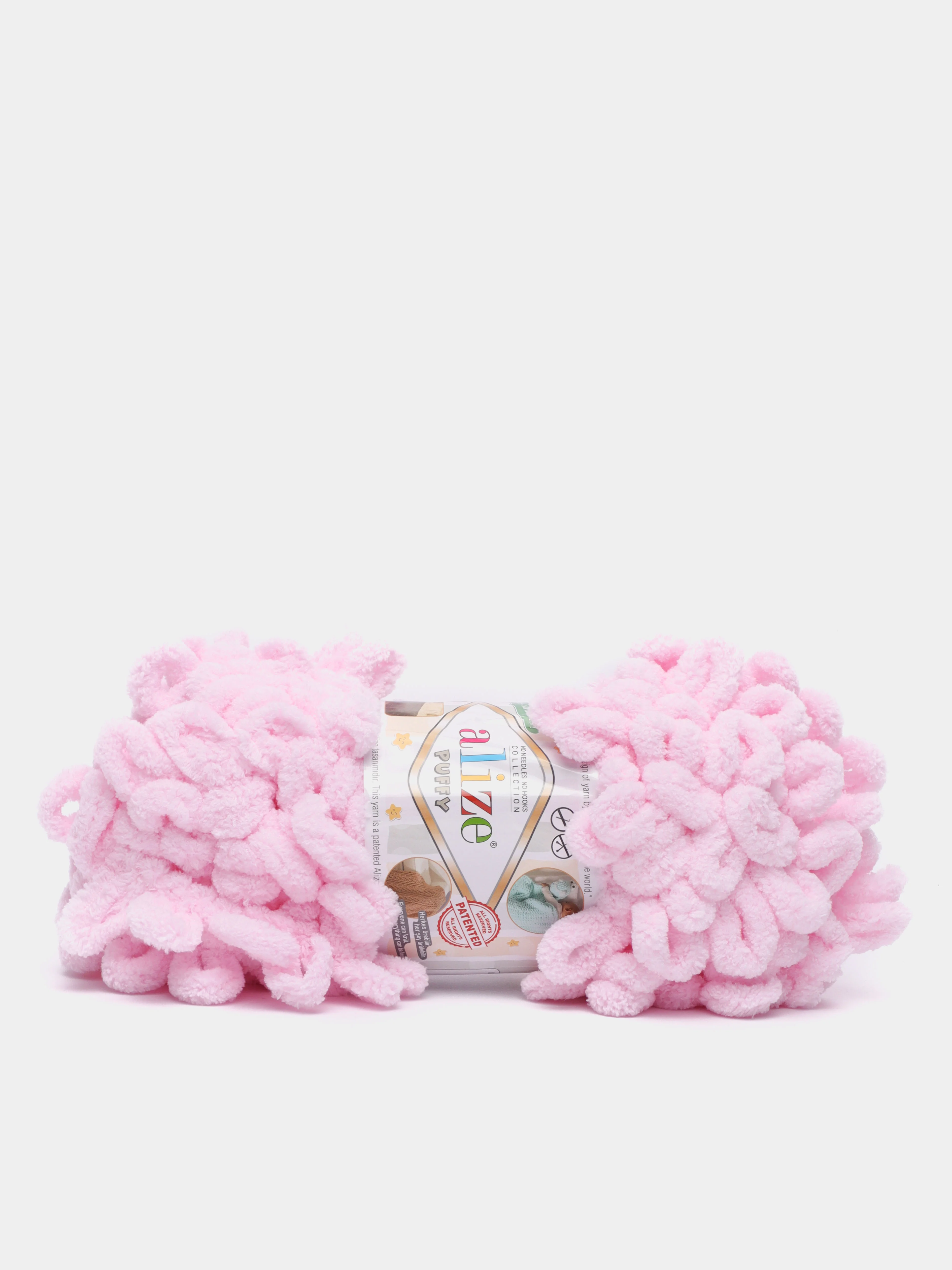 Серый пряжа с большими петельками Puffy Alize (Ализе Пуффи), разные цвета