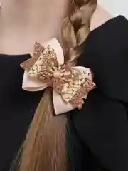 Медный бантики для волос, 2 штуки