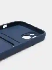 Синий чехол с карманом для карты и мягкой вставкой для iPhone 13, 13 Pro, 13 Pro Max
