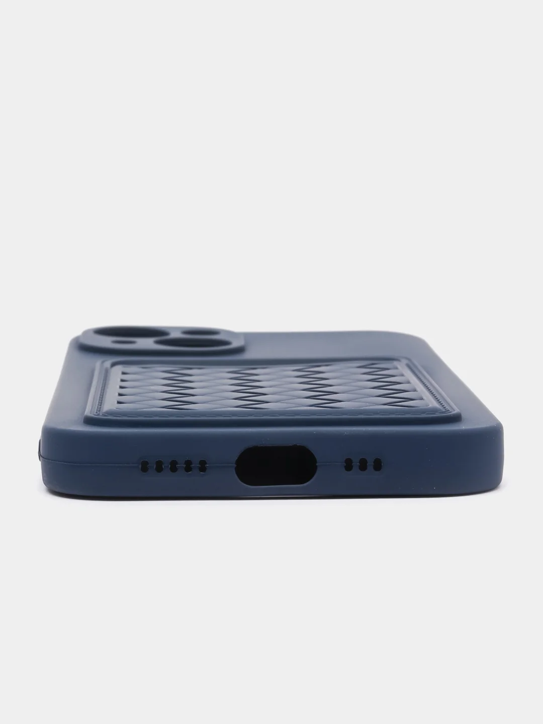 Синий чехол с карманом для карты и мягкой вставкой для iPhone 13, 13 Pro, 13 Pro Max