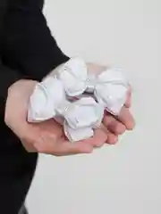 Прозрачный бантики для волос школьные /Резинка для волос/2шт