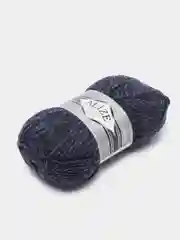 Темно-синий пряжа Alize Superlana Maxi 75% Акрил 25% Шерсть 100г 100м