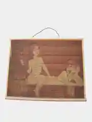 Картина для бани из бамбука, 50*40см