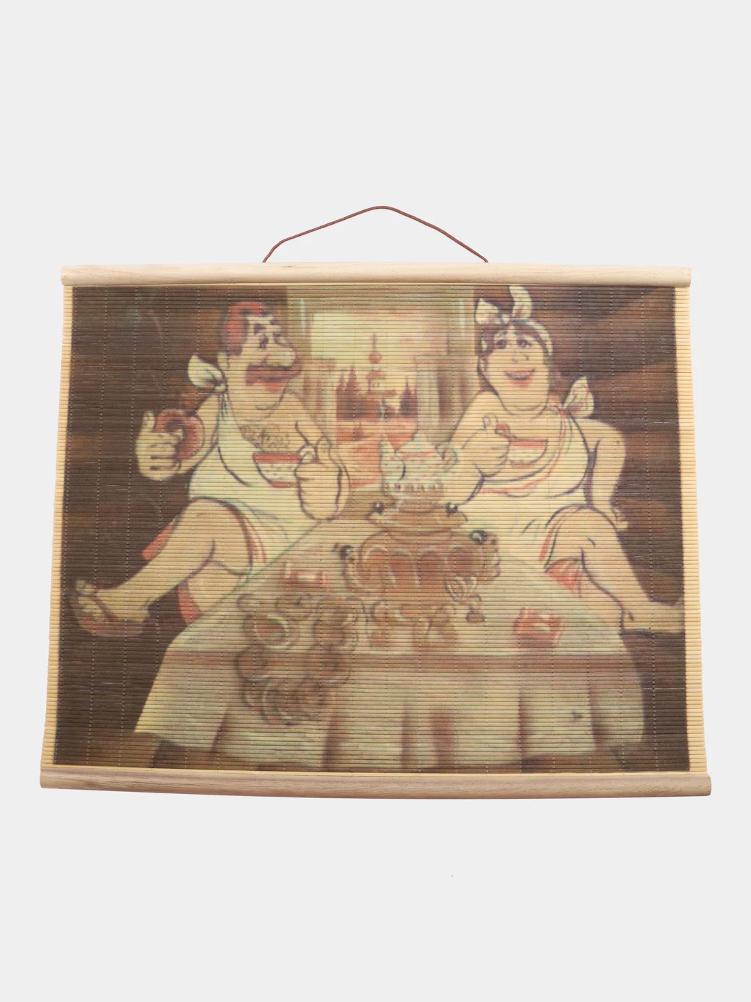 Картина для бани из бамбука, 50*40см