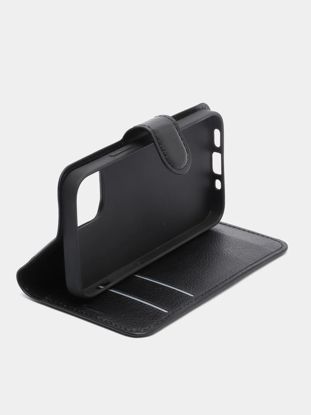Черный чехол-книжка iPhone 12 / 12 Pro, 12 Pro Max, 12 mini с магнитной застежкой