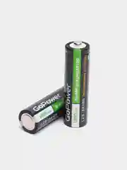 Аккумуляторы АА GoPower, 2 шт, пальчиковые аккумуляторные батарейки, Ni-MH