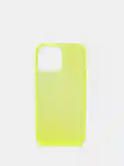 Желтый чехол защитный силиконовый плотный с закрытым низом для iPhone 13 / Pro / Pro Max / mini