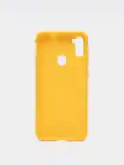 Желтый чехол для Samsung A11/A115F/M11 силиконовый, матовый, однотонный