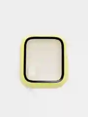 Лимонный бампер с защитным стеклом для Apple Watch 38/40/41/42/44/45/49