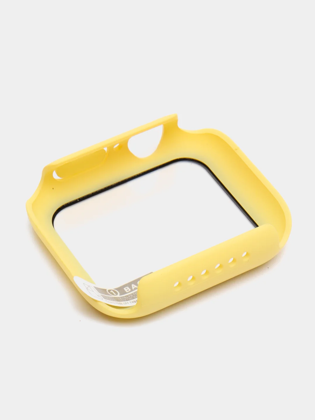 Лимонный бампер с защитным стеклом для Apple Watch 38/40/41/42/44/45/49