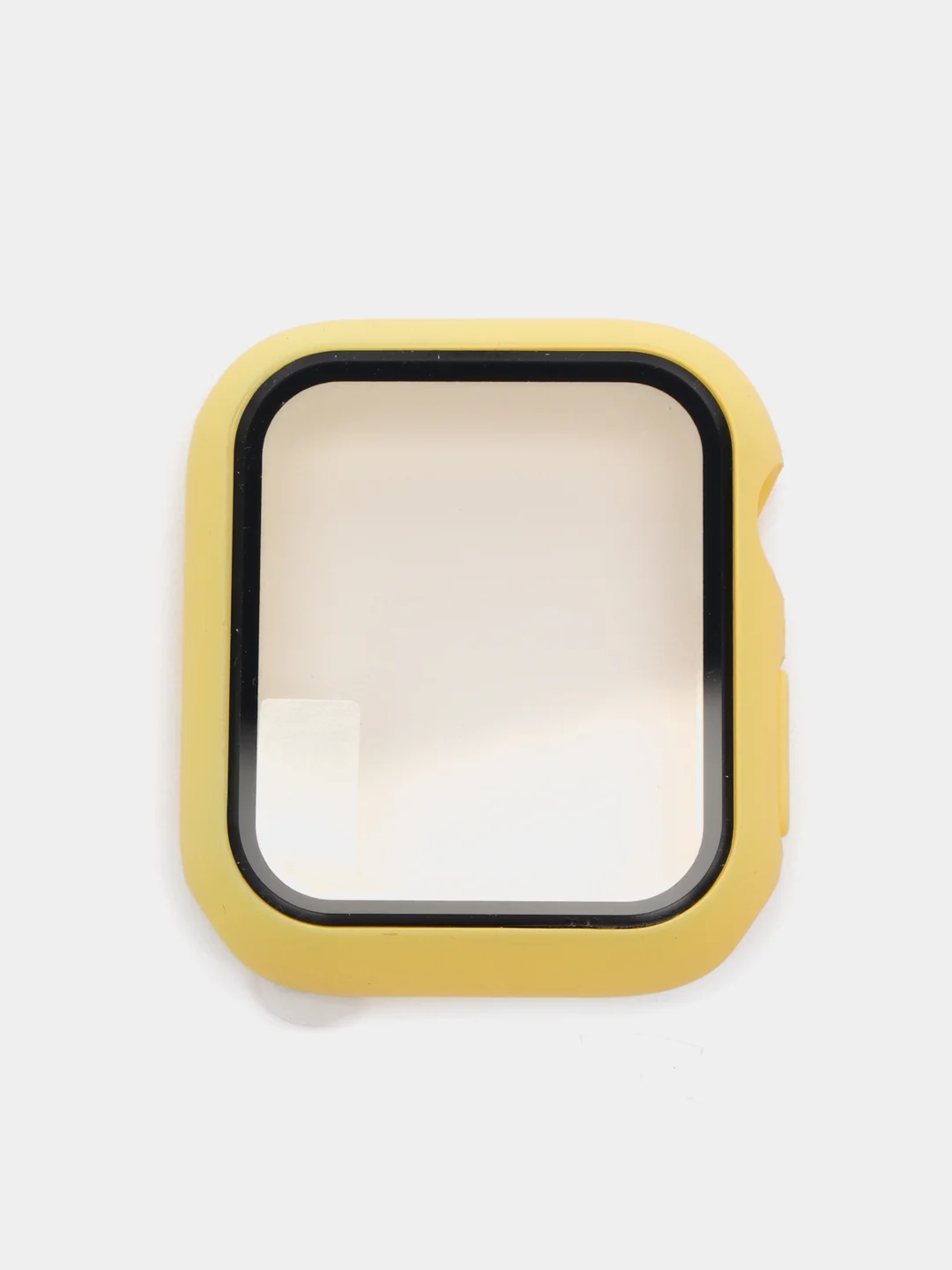 Лимонный бампер с защитным стеклом для Apple Watch 38/40/41/42/44/45/49