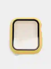 Лимонный бампер с защитным стеклом для Apple Watch 38/40/41/42/44/45/49