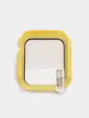 Лимонный бампер с защитным стеклом для Apple Watch 38/40/41/42/44/45/49