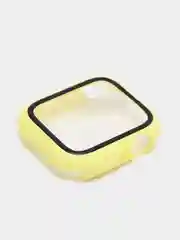 Лимонный бампер с защитным стеклом для Apple Watch 38/40/41/42/44/45/49