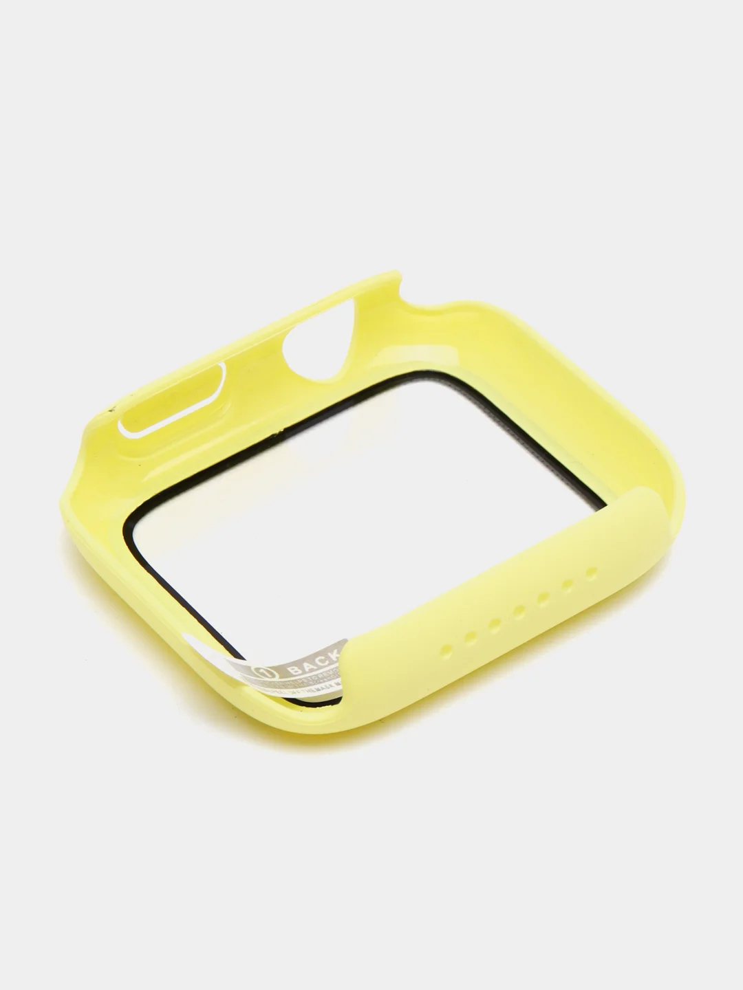 Лимонный бампер с защитным стеклом для Apple Watch 38/40/41/42/44/45/49