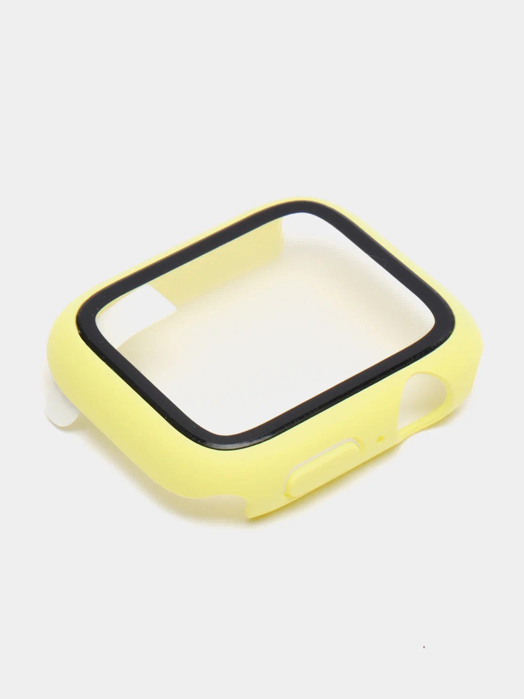 Лимонный бампер с защитным стеклом для Apple Watch 38/40/41/42/44/45/49