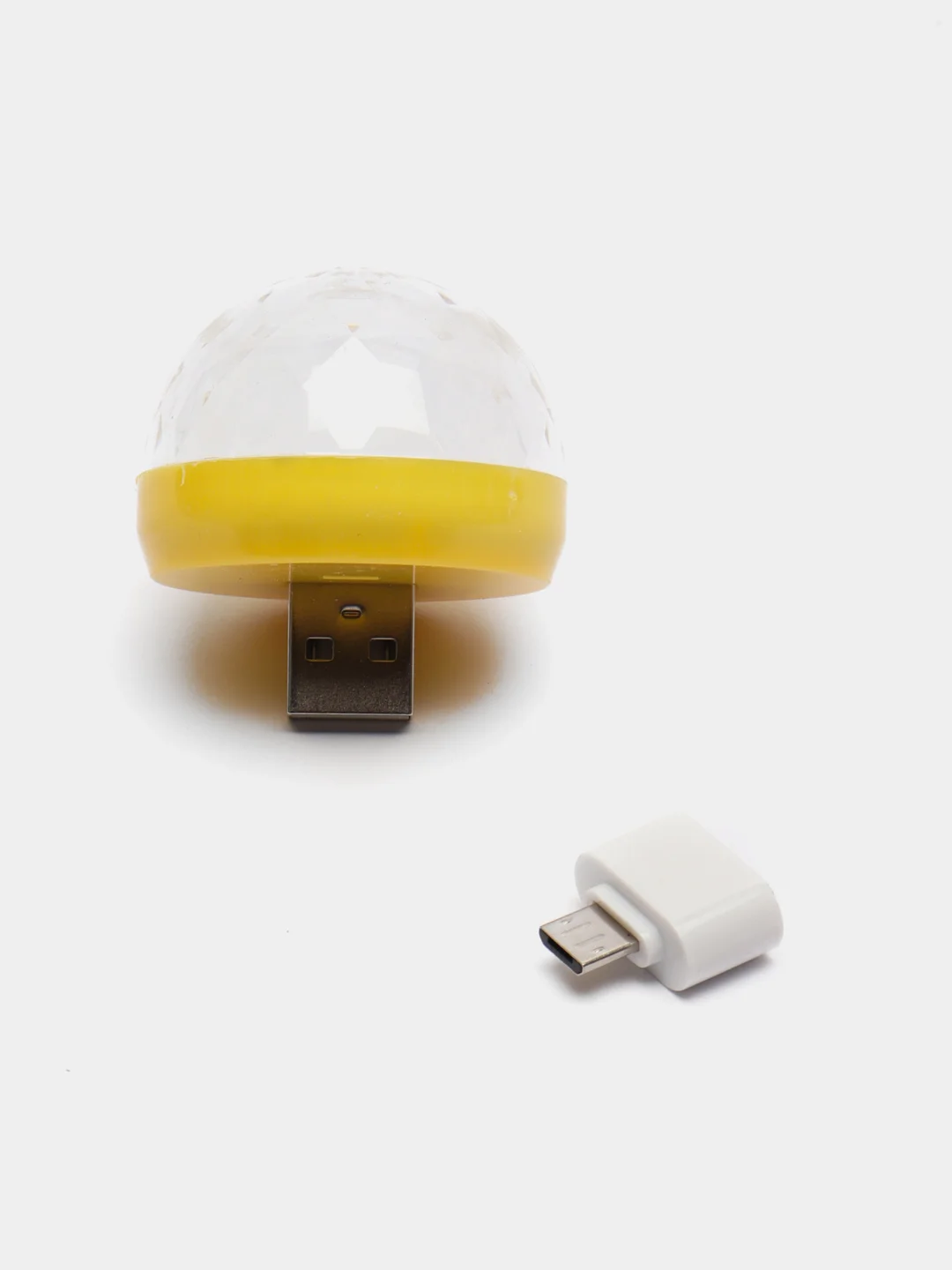 Белый мини диско шар от USB