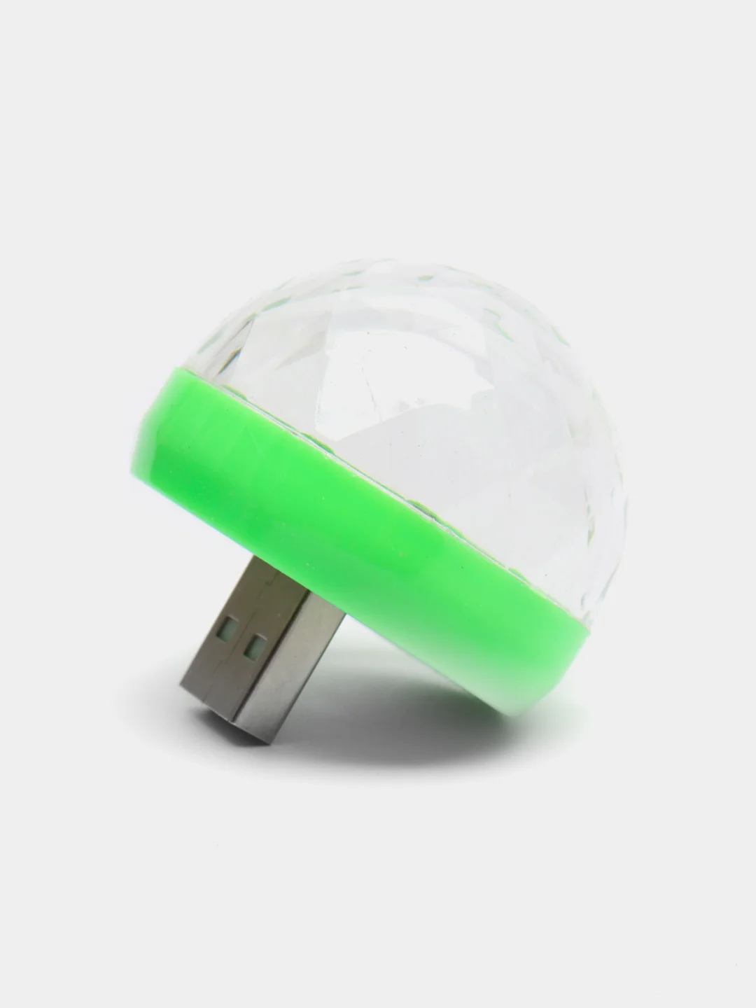 Зеленый мини диско шар от USB