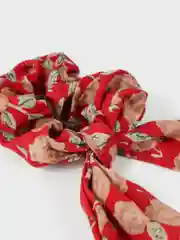 Красный резинка для волос, с лентой-платком