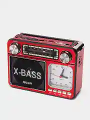 Радиоприемник Meier M-35BT с часами, фонариком и Bluetooth, красный