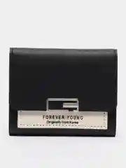 Черный кошелек женский складной Forever Young